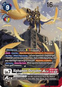 Alphamon: Ouryuken ACE (Textured) (BT20-060 SR) [Release Special Booster 2.5]
