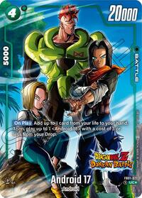 Android 17 - FB01-077 (Dragon Ball Z Dokkan Battle Alternate Art) (FB01-077) [Awakened Pulse Alternate Art Reprints]