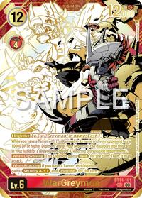 WarGreymon (Rare Pull) (BT14-101 SEC) [Release Special Booster 2.5]