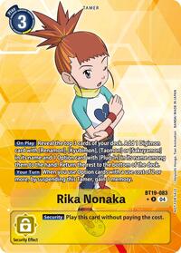 Rika Nonaka (Release Special Booster 2.5: Box Promotion Pack) (BT19-083 R) [Release Special Booster 2.5]