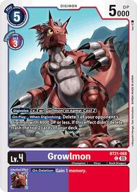 Growlmon (BT21-068 C) [World Convergence]