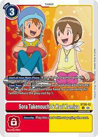 Sora Takenouchi & Kari Kamiya (ST20-12 U) [Starter Deck 20: Protector of Light]