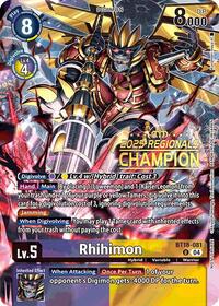 Rhihimon (2025 Regionals Champion) (BT18-081 U) [Release Special Booster 2.0]