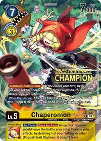 Chaperomon (2025 Regionals Champion) (EX7-027 R) [Digimon LIBERATOR]