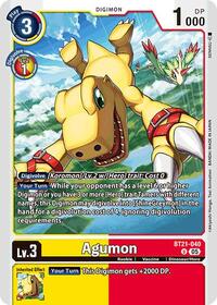 Agumon - BT21-040 (BT21-040 U) [World Convergence]