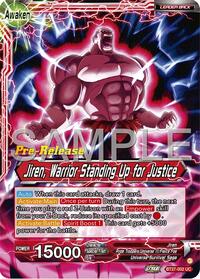 Jiren // Jiren, Warrior Standing Up for Justice (BT27-002) [History of Z Pre-Release Cards]