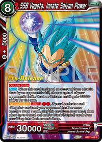 SSB Vegeta, Innate Saiyan Power (BT27-020) [History of Z Pre-Release Cards]