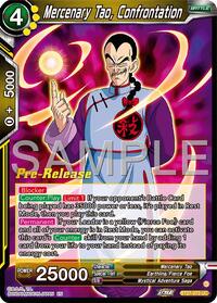Mercenary Tao, Confrontation (BT27-073) [History of Z Pre-Release Cards]