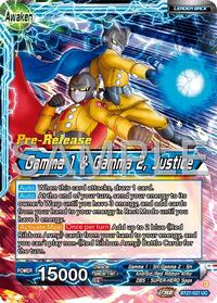 Gamma 2 // Gamma 1 & Gamma 2, Justice (BT27-027) [History of Z Pre-Release Cards]