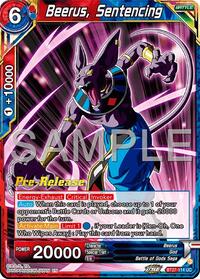 Beerus, Sentencing (BT27-114) [History of Z Pre-Release Cards]