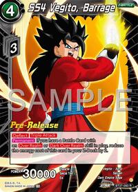 SS4 Vegito, Barrage (BT27-093) [History of Z Pre-Release Cards]