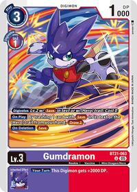 Gumdramon (BT21-063 U) [World Convergence]