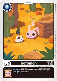 Koromon (ST20-01 C) [Starter Deck 20: Protector of Light]