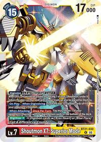 Shoutmon X7: Superior Mode (BT21-030 R) [World Convergence]