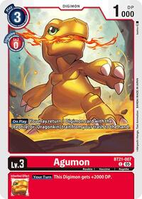 Agumon - BT21-007 (BT21-007 C) [World Convergence]