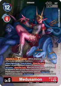 Medusamon (Alternate Art) (BT21-029 SR) [World Convergence]