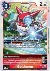 Gatchmon (BT21-009 R) [World Convergence Release Event Cards]