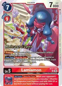 Lamiamon (BT21-025 R) [World Convergence Release Event Cards]