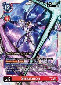 Siriusmon (BT21-028 R) [World Convergence Release Event Cards]