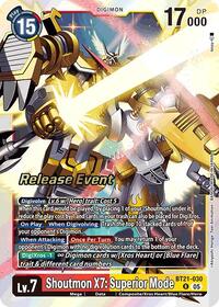 Shoutmon X7: Superior Mode (BT21-030 R) [World Convergence Release Event Cards]