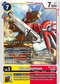 RizeGreymon (BT21-044 U) [World Convergence Release Event Cards]