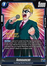 Announcer (FB06-026) [Rivals Clash Release Event Cards]