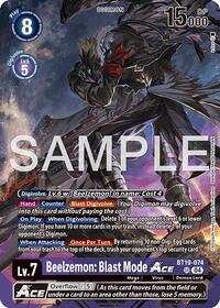 Beelzemon: Blast Mode ACE (BT19-074 SR) [Limited Card Pack -Billion Bullet-]