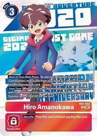 Hiro Amanokawa (Digimon Animation Series 25th Anniversary Set) (RB1-032 R) [Resurgence Booster]