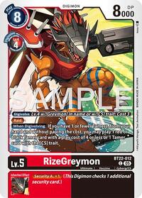 RizeGreymon (BT22-012 C) [Cyber Eden]