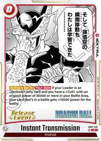 Instant Transmission (SB01-016) [Manga Booster 01 Release Event Cards]
