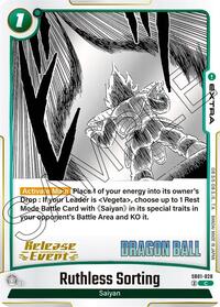 Ruthless Sorting (SB01-028) [Manga Booster 01 Release Event Cards]