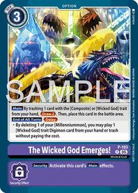 The Wicked God Emerges! (Store Tournament 2025 Vol.3 Participation Pack) (P-193 P) [Digimon Promotion Cards]