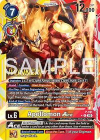 Apollomon ACE (Store Tournament 2025 Vol.3 Winner Pack) (P-191 P) [Digimon Promotion Cards]