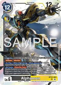 Alphamon (BT22-063 SR) [Cyber Eden]