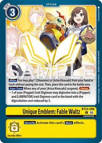 Unique Emblem: Fable Waltz (BT22-098 U) [Cyber Eden]