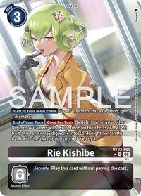 Rie Kishibe (Alternate Art) (BT22-090 R) [Cyber Eden]