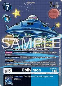 Oblivimon (Regionals 25-26 Season 2 Participant) (BT20-052 U) [Release Special Booster 2.0]