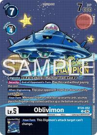 Oblivimon (Regionals 25-26 Season 2 Champion) (BT20-052 U) [Release Special Booster 2.0]
