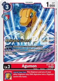Agumon (BT22-008 U) [Cyber Eden Release Event Cards]