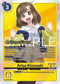Arisa Kinosaki (BT22-088 R) [Cyber Eden Release Event Cards]
