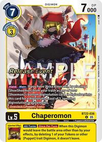 Chaperomon (BT22-036 U) [Cyber Eden Release Event Cards]