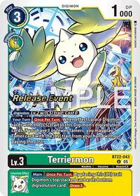 Terriermon (BT22-043 U) [Cyber Eden Release Event Cards]