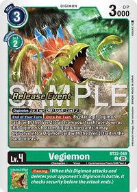 Vegiemon (BT22-049 U) [Cyber Eden Release Event Cards]