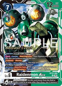 Raidenmon ACE (BT22-066 U) [Cyber Eden Release Event Cards]