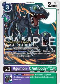 Agumon (X Antibody) (BT22-068 U) [Cyber Eden Release Event Cards]