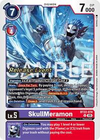 SkullMeramon (BT22-074 U) [Cyber Eden Release Event Cards]