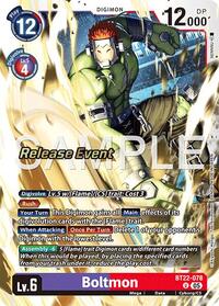 Boltmon (BT22-078 U) [Cyber Eden Release Event Cards]