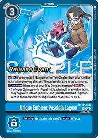 Unique Emblem: Poseidia Lagoon (BT22-096 U) [Cyber Eden Release Event Cards]