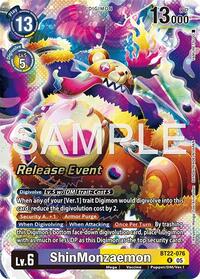 ShinMonzaemon (BT22-076 R) [Cyber Eden Release Event Cards]