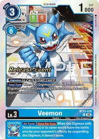 Veemon (BT22-019 R) [Cyber Eden Release Event Cards]